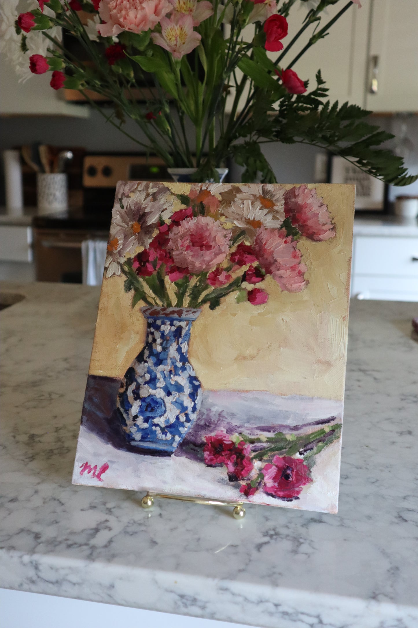 A beautiful bunch. 8x10 oil painting on canvas.