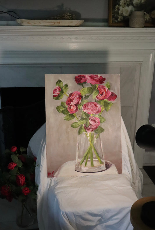 Oh boy. 18x24 still life oil painting on canvas.